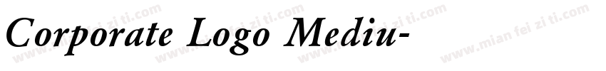 Corporate Logo Mediu字体转换